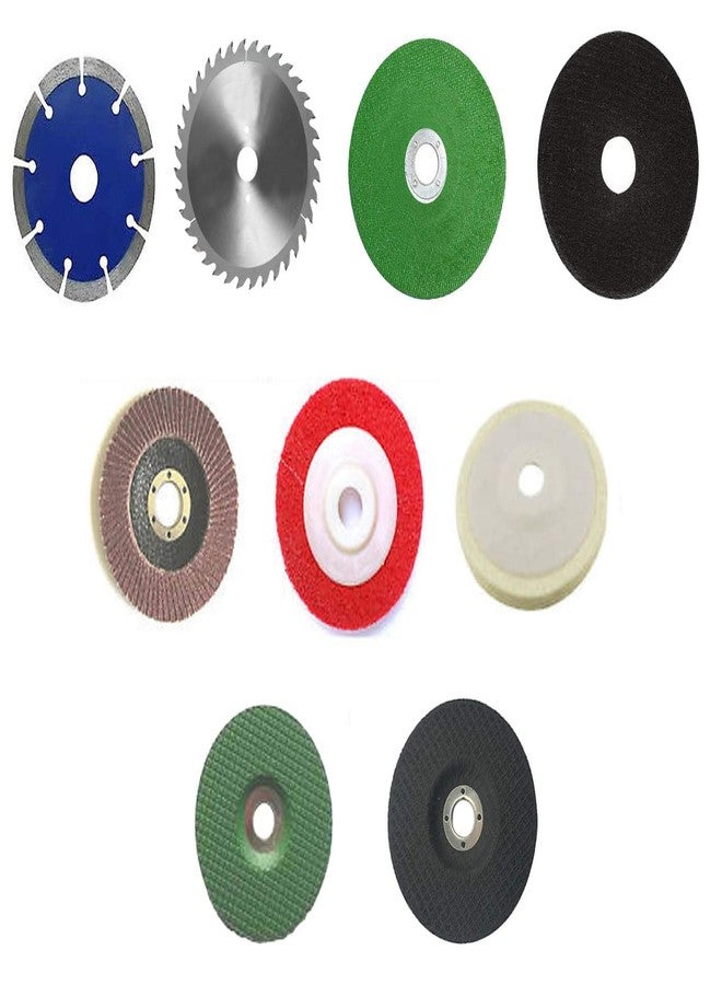 ISC 4"Inch Combo Wheels Discs Suitable for Cutting Wood/Metal/Brick/Marble, Grinding, Polishing & Buffing - Image 1